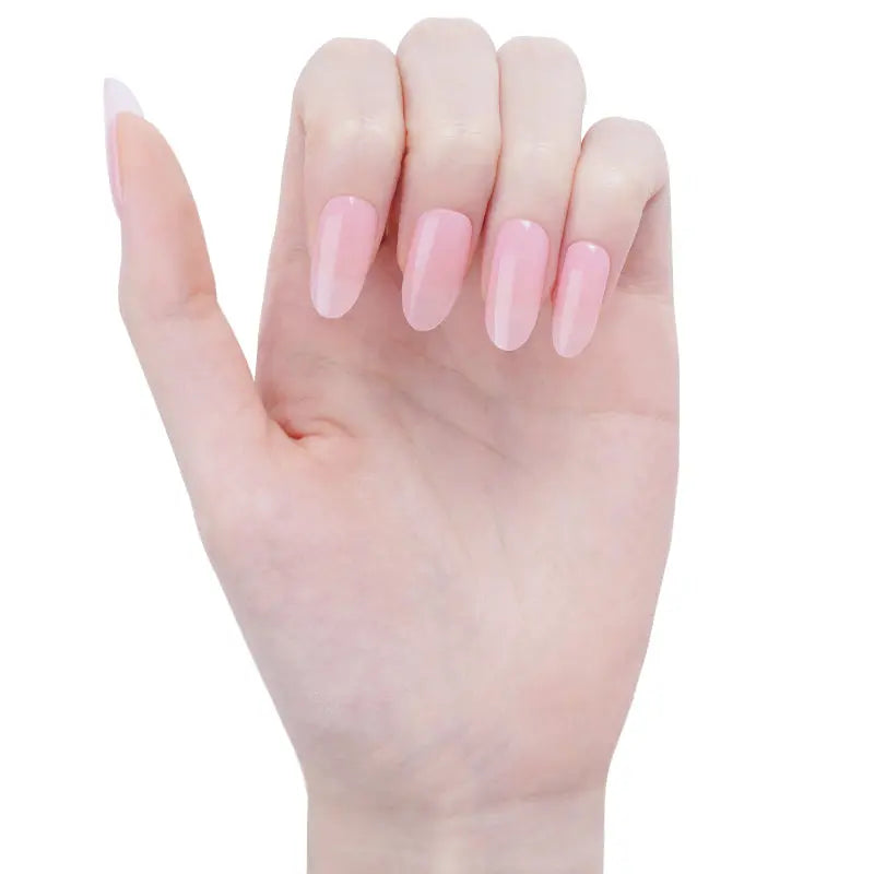 Pale Pink Gel Fluorescenti — Semi-Cured Gel Nail Wraps