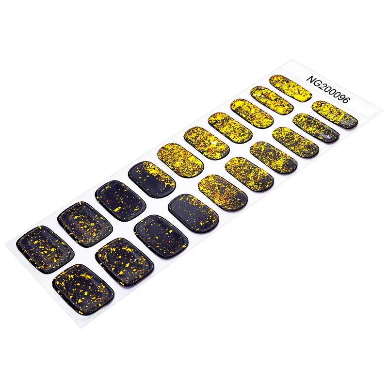 Amber Charm — Semi-Cured Gel Nail Wraps