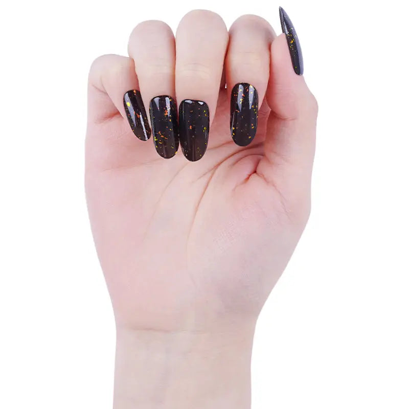 Amber Charm — Semi-Cured Gel Nail Wraps