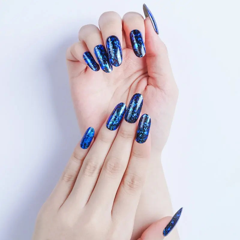 Blue Charm — Semi-Cured Gel Nail Wraps