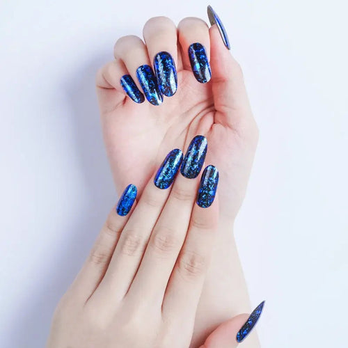 Blue Charm — Semi-Cured Gel Nail Wraps