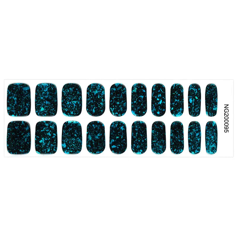 Blue Charm — Semi-Cured Gel Nail Wraps
