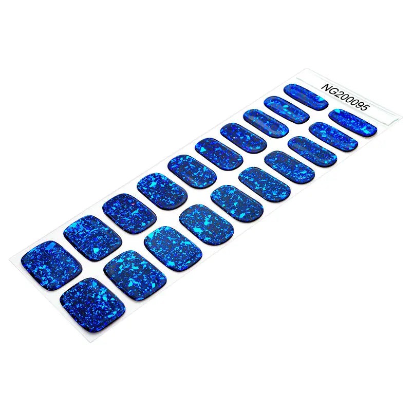 Blue Charm — Semi-Cured Gel Nail Wraps