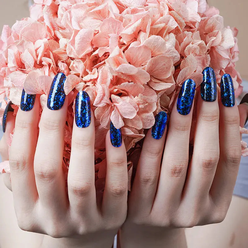 Blue Charm — Semi-Cured Gel Nail Wraps