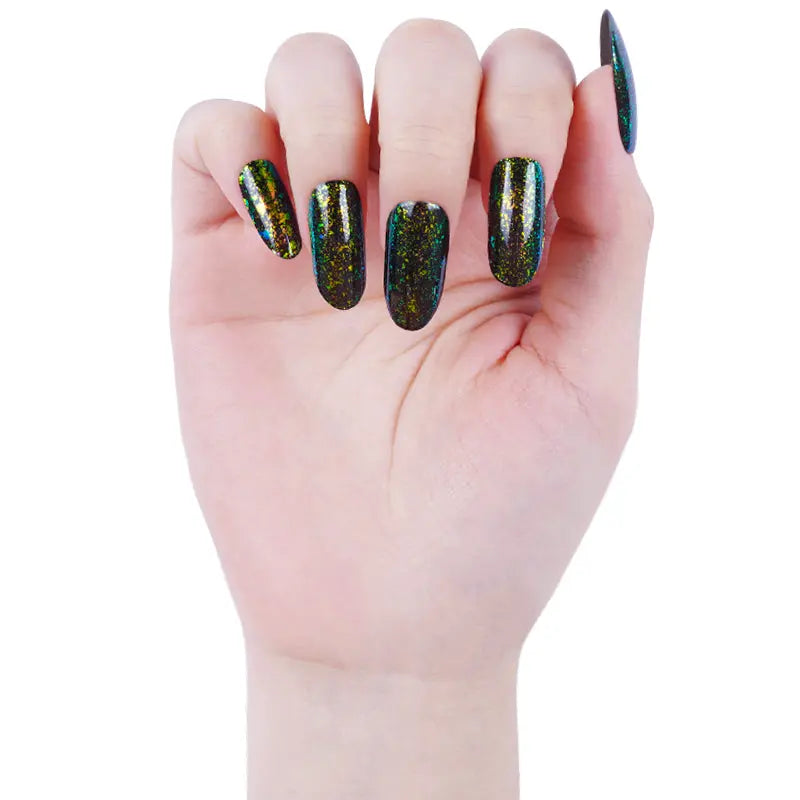 Green Charm — Semi-Cured Gel Nail Wraps