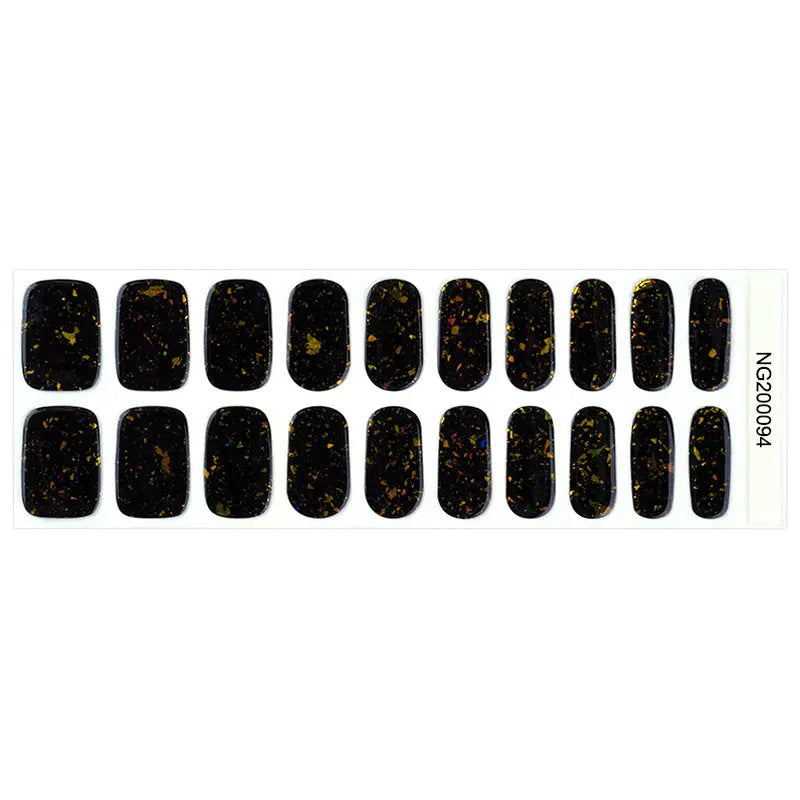 Green Charm — Semi-Cured Gel Nail Wraps