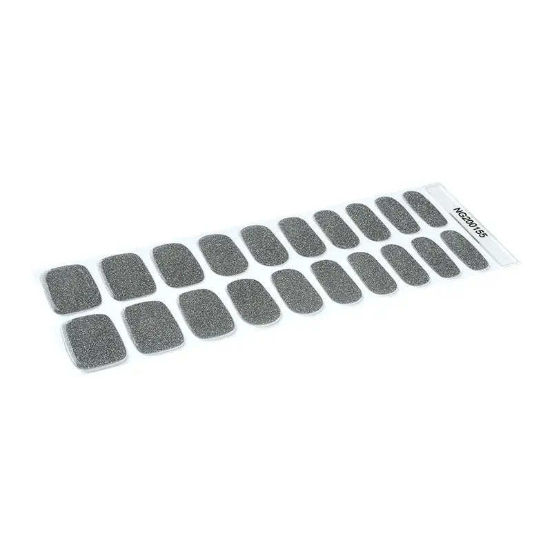 Gel Silver Diamond — Semi-Cured Gel Nail Wraps
