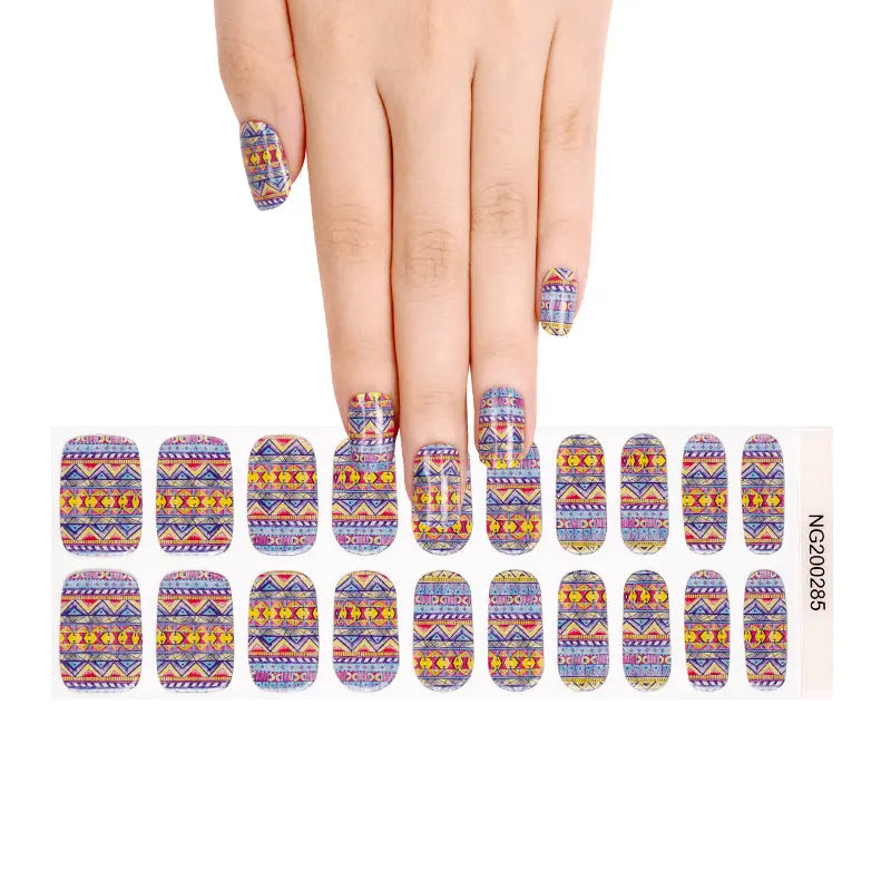 Gel Press On Knit Embossed — Semi-Cured Gel Nail Wraps