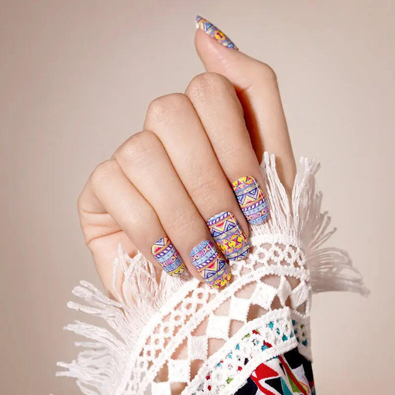 Gel Press On Knit Embossed — Semi-Cured Gel Nail Wraps