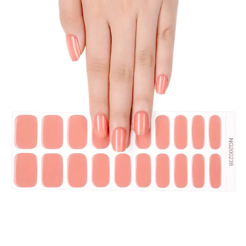 Art Stickers For Gel Polish Wholeslae Orange — Semi-Cured Gel Nail Wraps