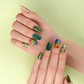 Stickers For Gel Polish Four-Leaf Clover Manicure — Semi-Cured Gel Nail Wraps