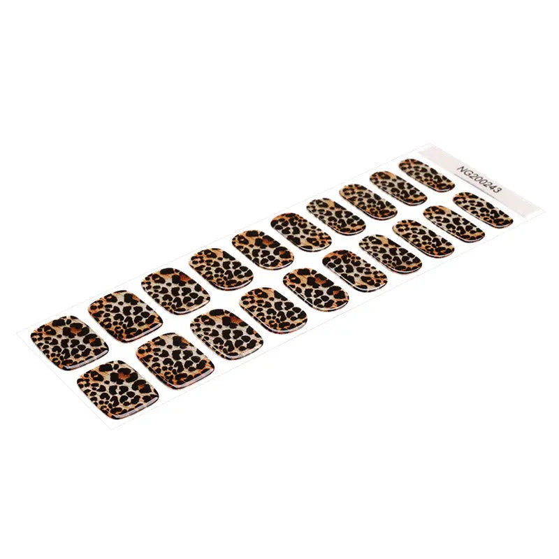 Stickers That Use Uv Light Pricing Leopard — Semi-Cured Gel Nail Wraps