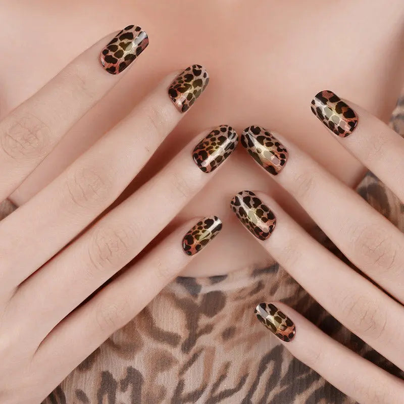 Stickers That Use Uv Light Pricing Leopard — Semi-Cured Gel Nail Wraps