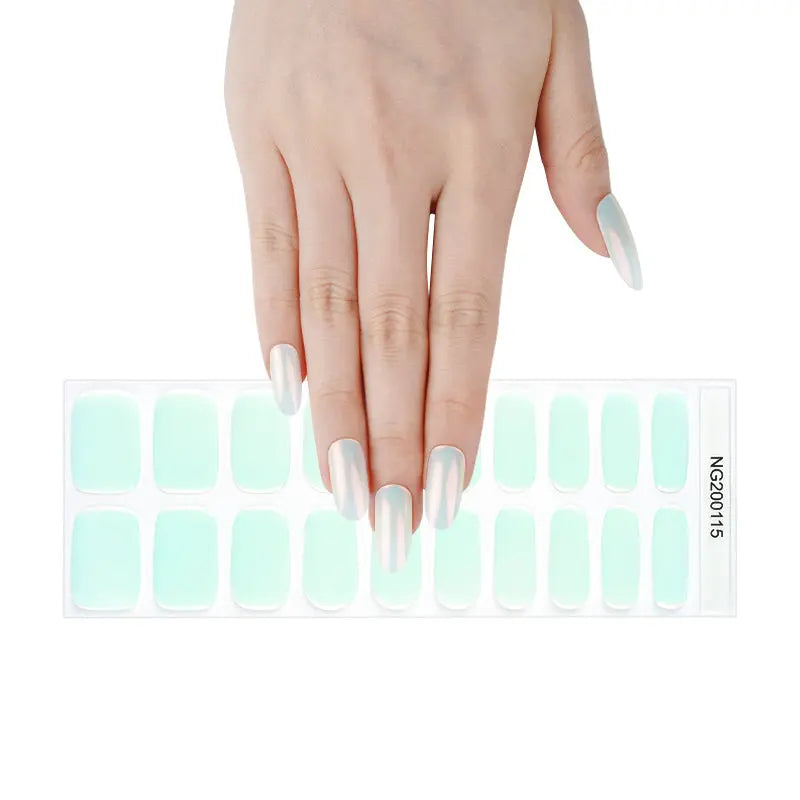 Light Mint — Semi-Cured Gel Nail Wraps