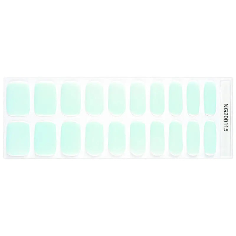 Light Mint — Semi-Cured Gel Nail Wraps