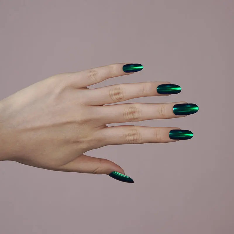 Emerald Green — Semi-Cured Gel Nail Wraps