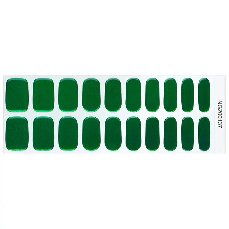 Emerald Green — Semi-Cured Gel Nail Wraps