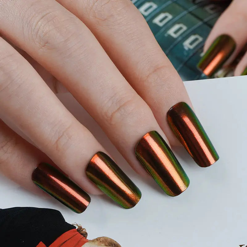 Aurora Ruby Red Nails — Semi-Cured Gel Nail Wraps