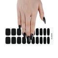 Glitter Black — Semi-Cured Gel Nail Wraps