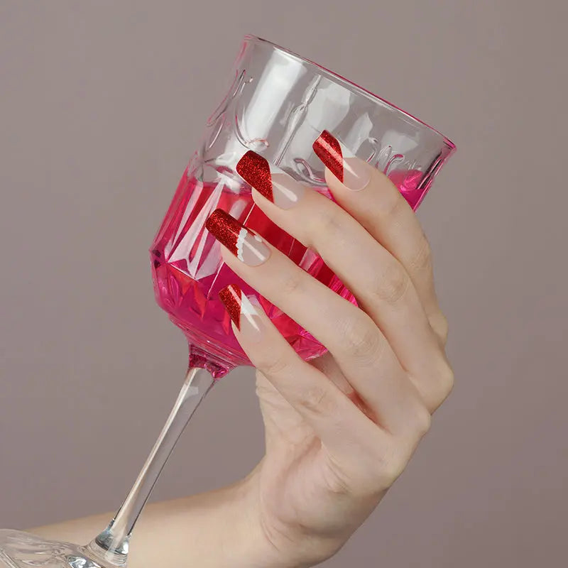 Santa Hat — Semi-Cured Gel Nail Wraps