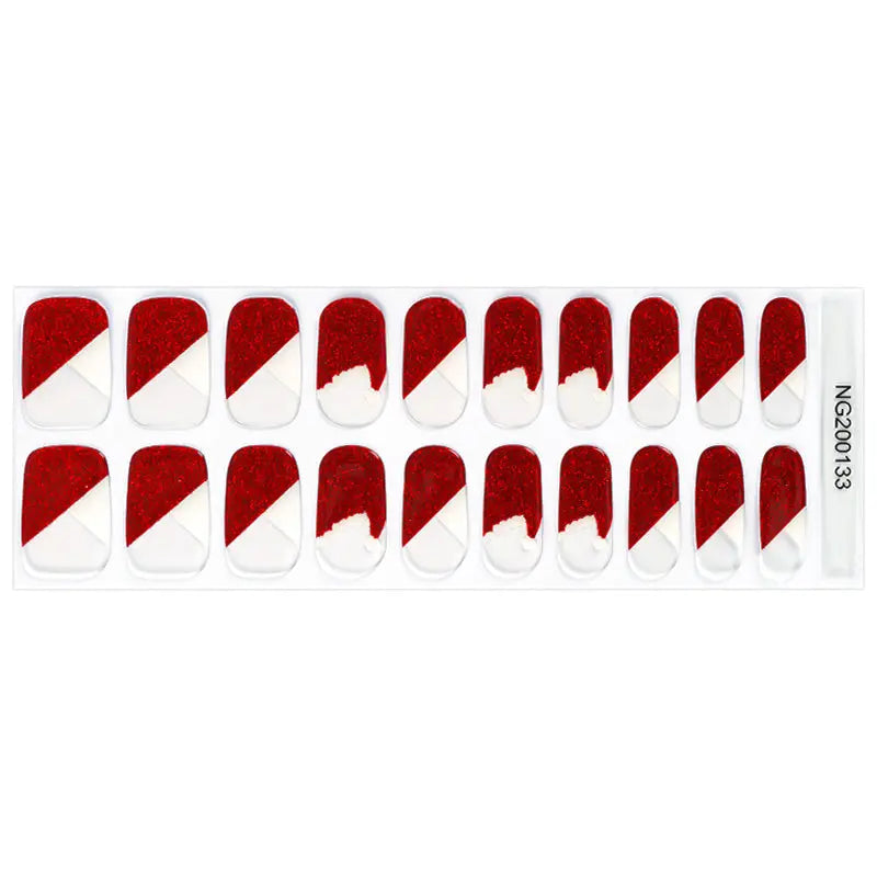 Santa Hat — Semi-Cured Gel Nail Wraps
