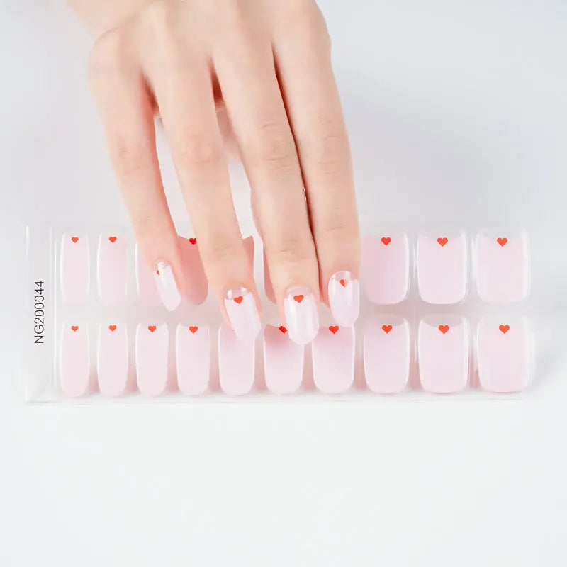 Pink Love — Semi-Cured Gel Nail Wraps