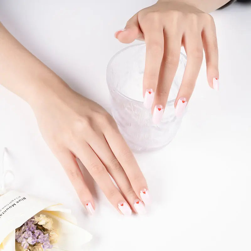 Pink Love — Semi-Cured Gel Nail Wraps