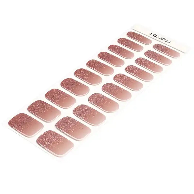 Ombre Glitter — Semi-Cured Gel Nail Wraps