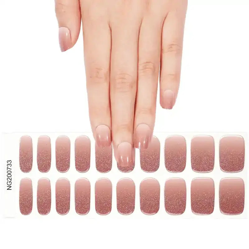 Ombre Glitter — Semi-Cured Gel Nail Wraps