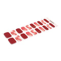 Red Halo Gel Sticker Best — Semi-Cured Gel Nail Wraps