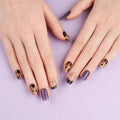 Stickers Leopard Purple — Semi-Cured Gel Nail Wraps