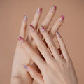 Semi Cured Stickers Contract Manufacturing Gold Powder Art — Semi-Cured Gel Nail Wraps