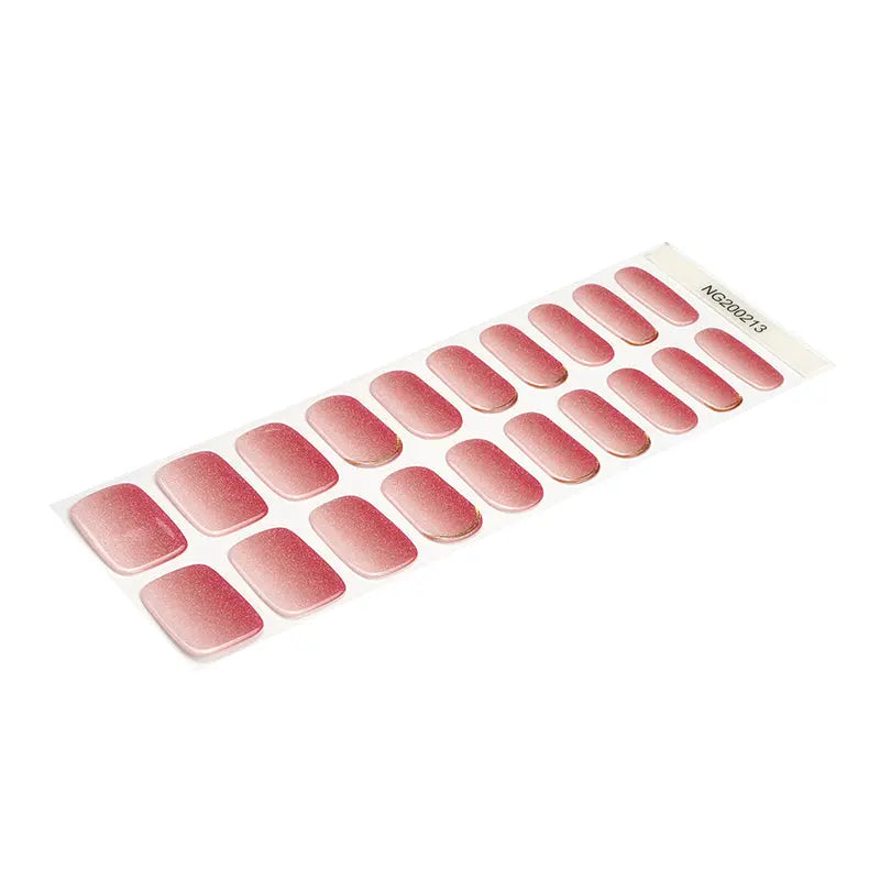 Stickers Whoesale Pink Ombre — Semi-Cured Gel Nail Wraps