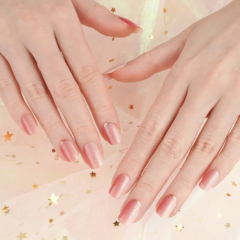 Stickers Whoesale Pink Ombre — Semi-Cured Gel Nail Wraps