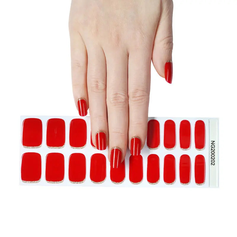 Sticker Gel Supply Chain Wholesaleanti-French Manicure — Semi-Cured Gel Nail Wraps