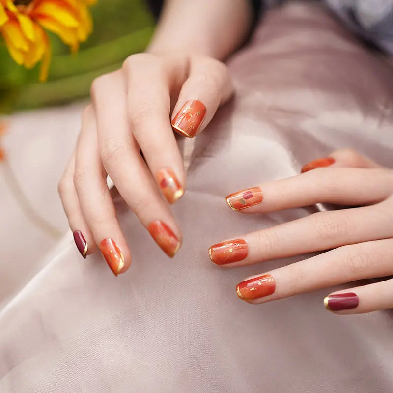 Uv Light Stickers Bulk Orderrose Art — Semi-Cured Gel Nail Wraps