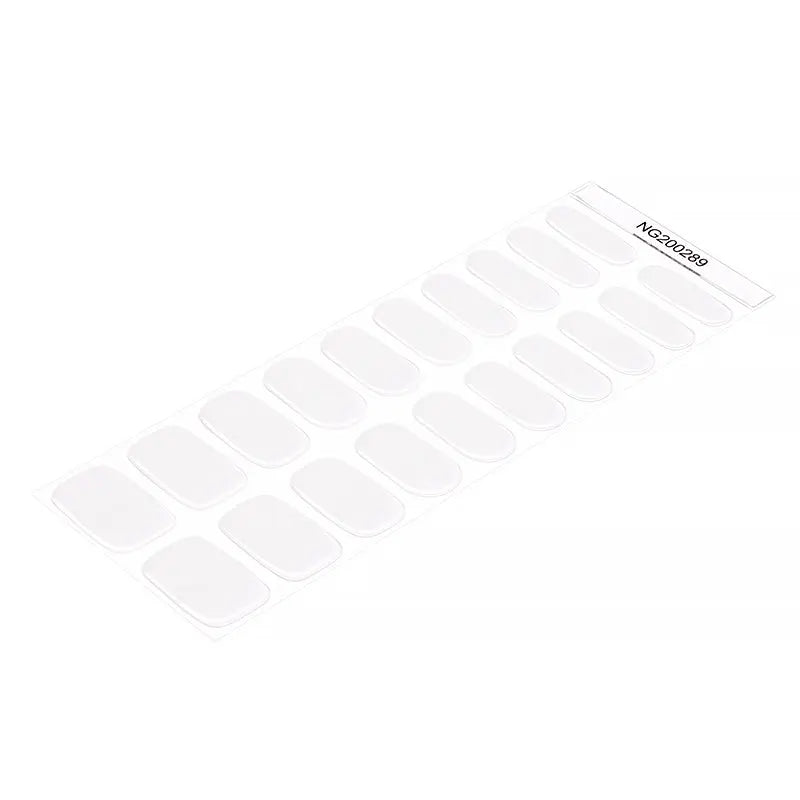 & Ombre White Transparent Gel Stickers — Semi-Cured Gel Nail Wraps