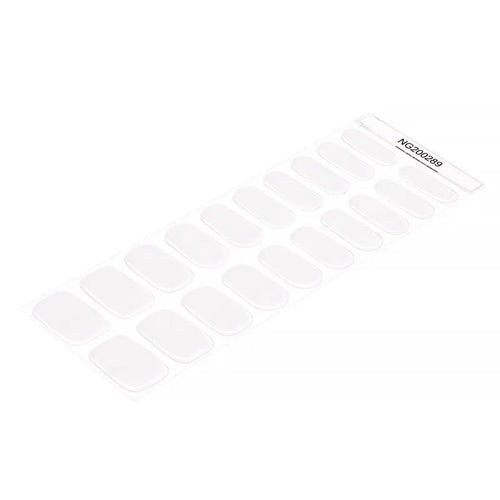 & Ombre White Transparent Gel Stickers — Semi-Cured Gel Nail Wraps