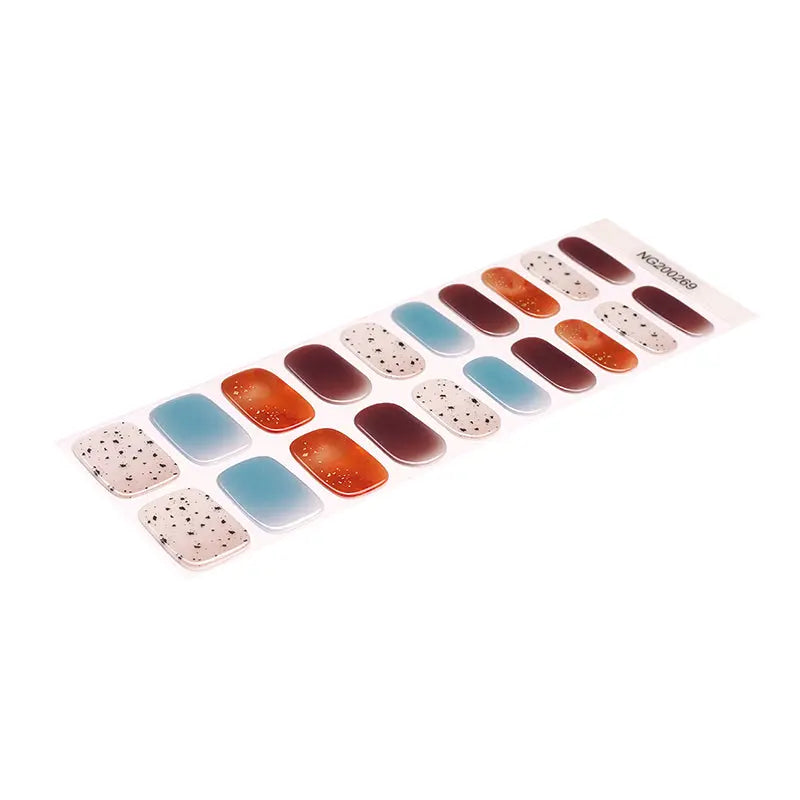 & Color Gradient Stickers — Semi-Cured Gel Nail Wraps