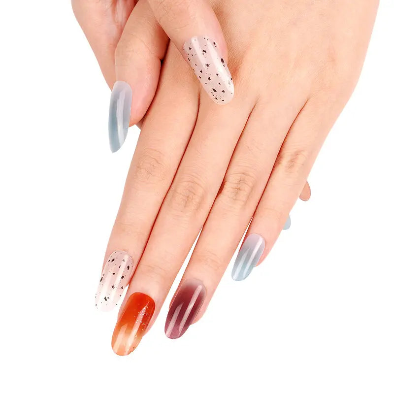 & Color Gradient Stickers — Semi-Cured Gel Nail Wraps