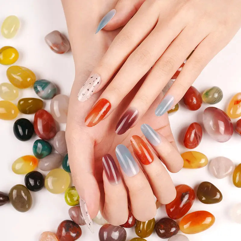 & Color Gradient Stickers — Semi-Cured Gel Nail Wraps