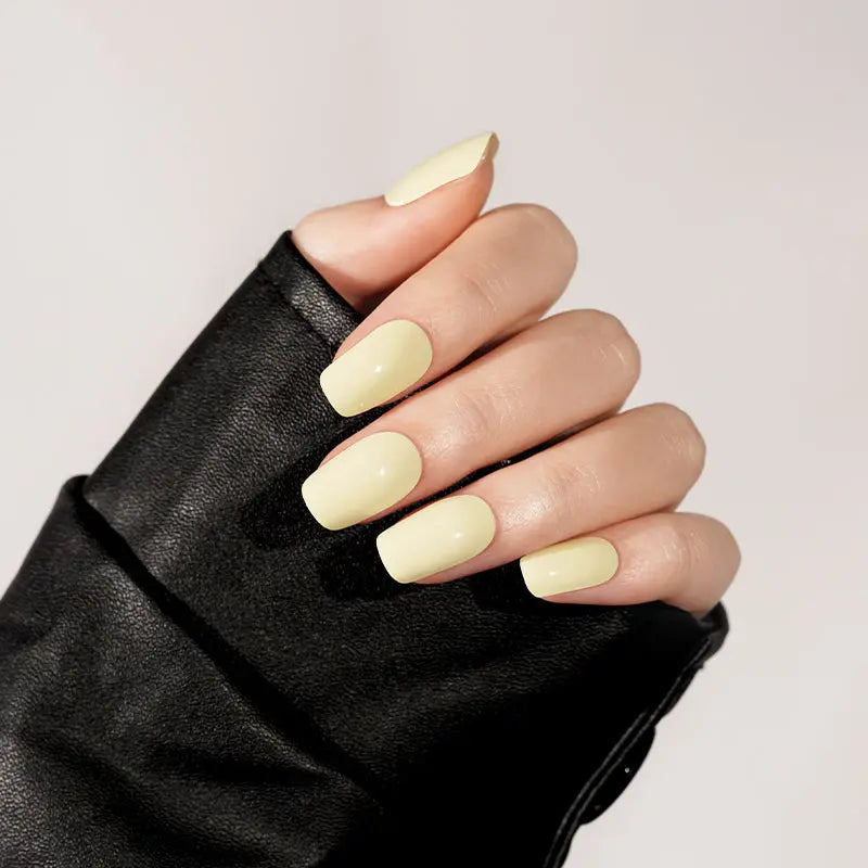 Customizable Apricot Gel Stickers Solid For Brands — Semi-Cured Gel Nail Wraps