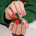 Customizable Christmas Gel Stickers For Brands — Semi-Cured Gel Nail Wraps