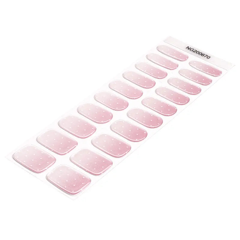 Customizable Dots Gel Stickers Ombre For Brands — Semi-Cured Gel Nail Wraps