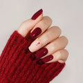 Customizable Minimalism Gel Stickers Red For Brands — Semi-Cured Gel Nail Wraps