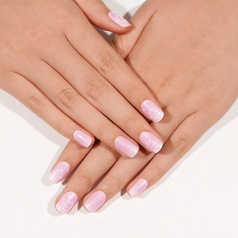 Customizable Ombre Gel Stickers Christmas For Brands — Semi-Cured Gel Nail Wraps