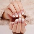 Customizable Ombre Gel Stickers Snowflake For Brands — Semi-Cured Gel Nail Wraps