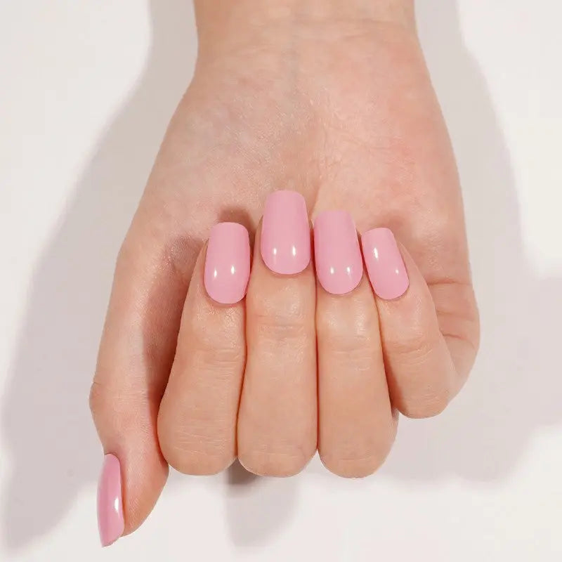 Customizable Pink Gel Stickers Spring For Brands — Semi-Cured Gel Nail Wraps