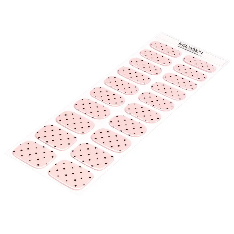 Customizable Polka Dot Gel Stickers For Brands — Semi-Cured Gel Nail Wraps