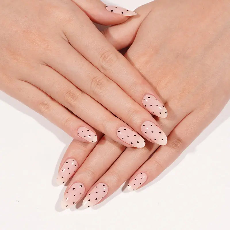 Customizable Polka Dot Gel Stickers For Brands — Semi-Cured Gel Nail Wraps